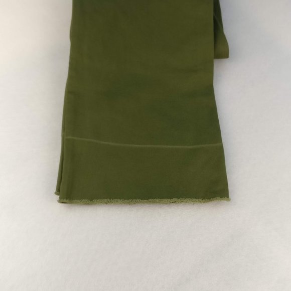 Raw hem Wide leg Sailor pant in Army Green Utility sz 00 Regular 98%cotton NEW - Picture 13 of 13